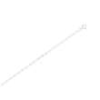 Chaîne de cou maille figaro simple argent 925/1000 (45 cm)