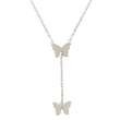 Collier Papillon - Argent 925/1000 rhodié  - Enfant