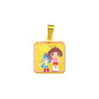 Pendentif 'Dora Bébé' en or 375/1000e - Multicolore - Enfant