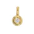 Pendentif rond en Or 750/1000 avec diamant 0.03ct en serti clos (306065)