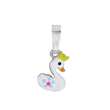 Pendentif Cygne en argent rhodié (31610455)