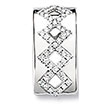 Pendentif or gris 750/1000e  et diamant (0,36 carat)