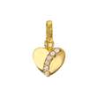 Petit pendentif coeur en Or 375/1000e et oxydes de zirconium (396148)