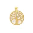 Pendentif rond Arbre de vie en Or 750/1000 et nacre (306054)