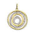 Pendentif or jaune 750/1000e  et diamant (0,29 carat)