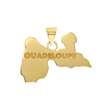 Pendentif Guadeloupe en Or 375/1000e