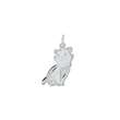 Pendentif argent 925/1000 en forme de chat