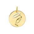 Médaille Vierge avec une auréole en Or 750/1000 (305031)