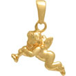 Pendentif plaqué or Cherubin