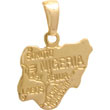 Pendentif  plaqué or Nigeria