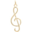 Pendentif argent clef de sol