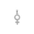 Pendentif symbole féminin en argent 925/1000e 