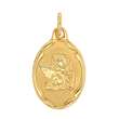 Médaille ovale ange en Or 375/1000 (395025)