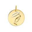 Médaille Vierge avec auréole en Or 375/1000 (395023)