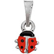 Pendentif argent et émail - Enfant