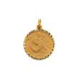 Médaille Saint Christophe en Or 375/1000 avec bordure diamantée (395034)