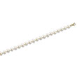 Bracelet or jaune et perle d'eau douce - Blanc