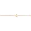 Bracelet plaqué or OZ cœur (16+2 cm) - (401862-18)