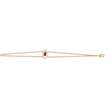 Bracelet plaqué or OZ rubis 14+2+2 cm) - (401097-16)