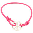 Bracelet souple Peace rose