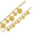 Bracelet brillant collection ROMAINE mate en argent 925/1000 doré (318428)