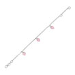 Bracelet argent 925/1000e - Rose - Enfant