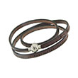 Bracelet cuir 'SPIRITUS' (60 cm) - Marron