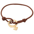 Bracelet souple ''Masculin II marron