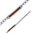 Bracelet Acier et Bois (3180171) - Homme