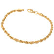 Bracelet souple plaqué or Eugénie