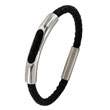 Bracelet souple acier et synthétique - Homme