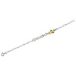 Bracelet argent et émail - Enfant
