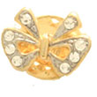 Broche fantaisie - Papillon - Dorée