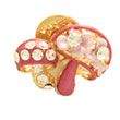 Broche fantaisie - Champignon - Rose