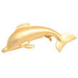 Broche dauphin II dorée