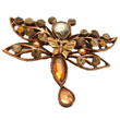 Broche Pillywiggins III ambrée