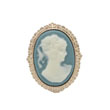 Broche plaqué or Camé - Femme (0702.048.5021)