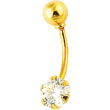 Piercing en or jaune 750/1000e