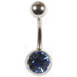 Piercing nombril Cyclope bleu