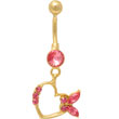 Piercing nombril Eros III  rose