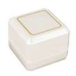 Ecrin bague plastique - Ivoire