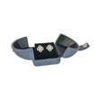 Ecrin boucles d'oreilles suédine - Gris