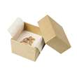 Ecrin bague carton - Beige