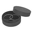 Ecrin vide poche/pendentif carton - Noir
