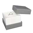 Ecrin bague carton - Gris