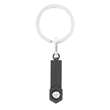 Porte-clefs acier - Homme - Gris et noir