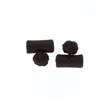  Boutons de manchette buche passementerie marron - Homme