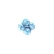 Boutons de manchette passementerie bleu ciel et blanc - Homme