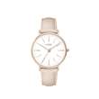 Montre homme boîtier métal, bracelet cuir de bovin, mouvement Miyota 2035, doré rose