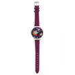 Montre Fleur bordeaux - Femme (49379)